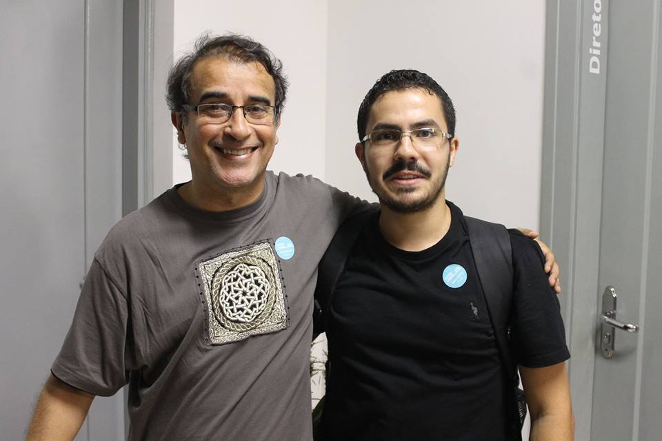 Os vencedores Mauro Sousa à esquerda e Elvio Gonçalves Júnior à direita